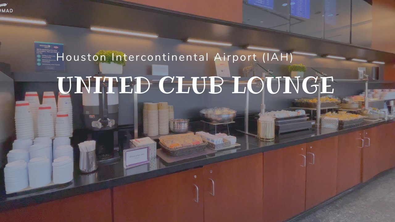 United Club Lounge at IAH Intercontinental Airport Houston