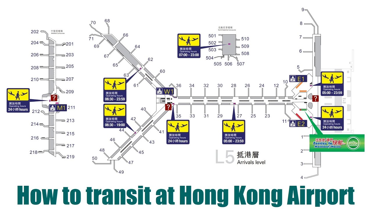 How To Transit At Hong Kong Airport Youtube