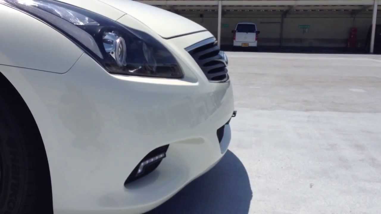 Infiniti G37 日産 Ckv36 Show N Go ナンバープレート 収納キット取り付け Youtube
