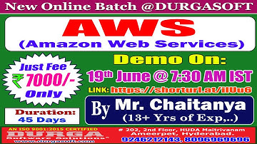 AWS (Amazon Web Services) Online Training @ DURGASOFT