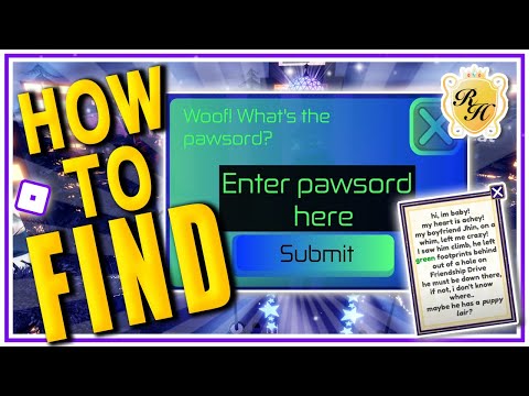 PUPPY QUEST CODE DOOR LOCATION in Roblox Royale High NEW YEARS