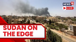 Drone Video Shows Smoke Rising Over Sudanese City Near Khartoum | Sudan War News Today | News18