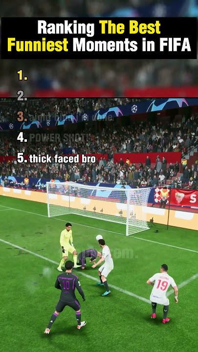 FIFA's FUNNIEST Moments RANKED ! #fifa #eagames #football #shorts