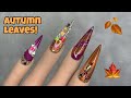 Autumn Leaves | Hard Gel | Nail Art Tutorial