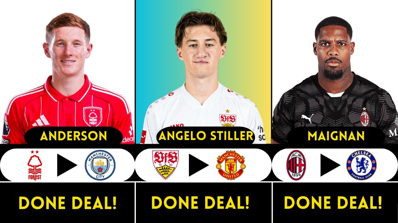 Latest Transfer News 2025 | New Transfers & Rumors Today 🚨🔥ft. Anderson, Stiller, Maignan...etc