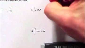 Calc Lecture 6 0 Evaluating Definite Integrals using TI 84