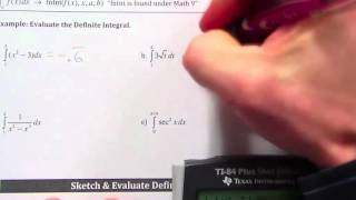 Calc Lecture 6 0 Evaluating Definite Integrals using TI 84