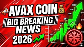 AVAX Avalanche Coin Price Prediction 2026| Future of AVAXAvalanche Elliott Wave Technical Analysis
