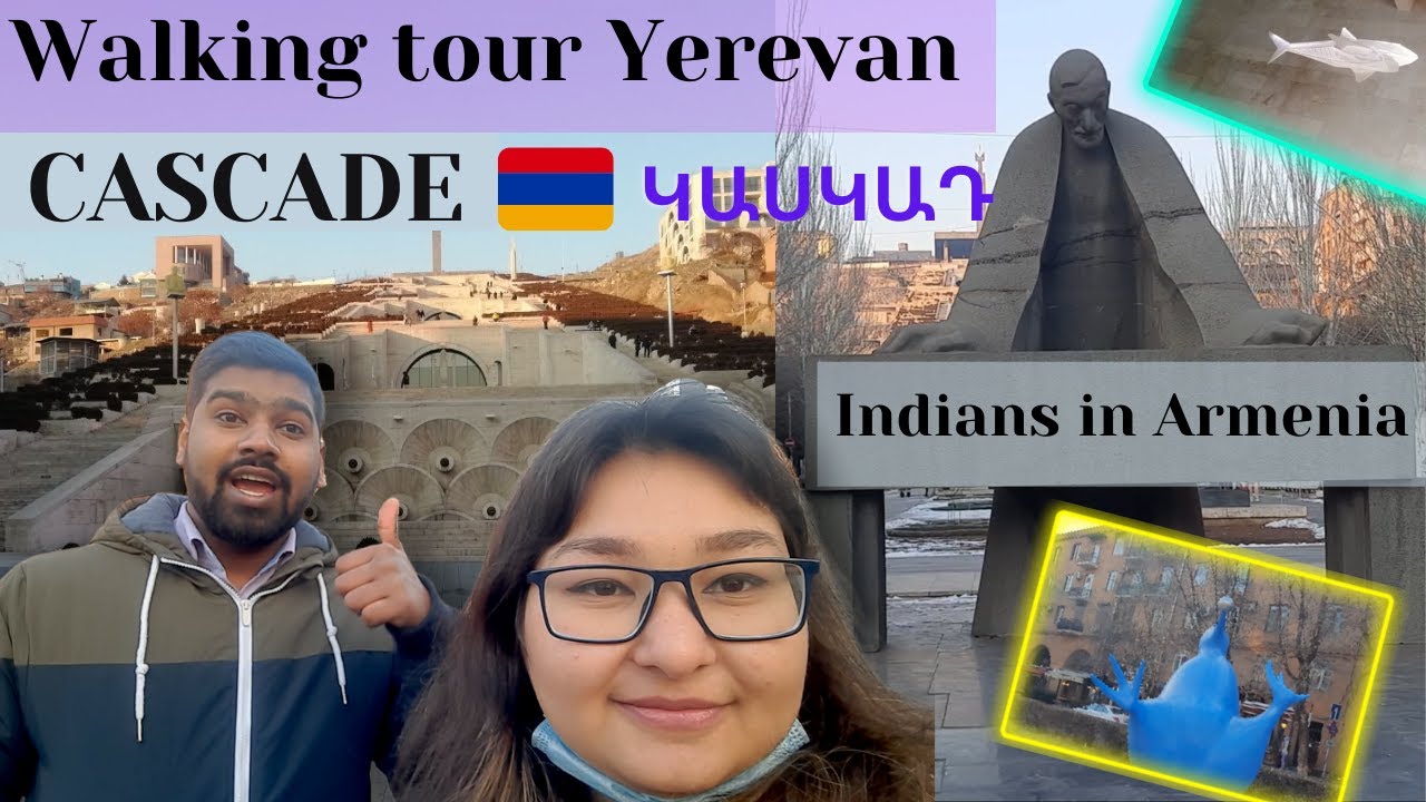 CASCADE walking tour of Yerevan. Museum inside Cascade. 