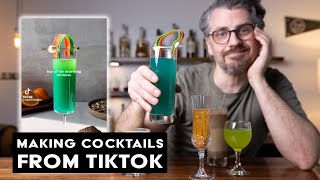 Trying St. Patrick's Day cocktails from Tiktok