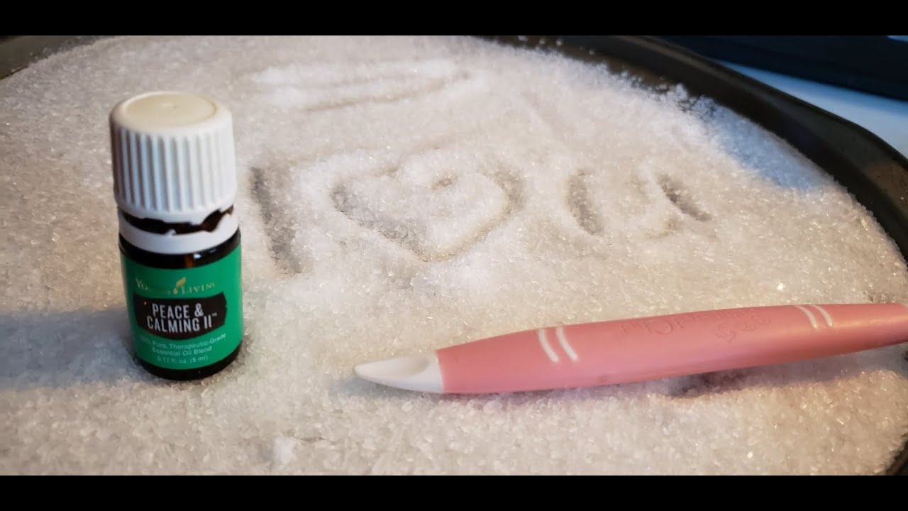 Calming scented oil epsom salt tray