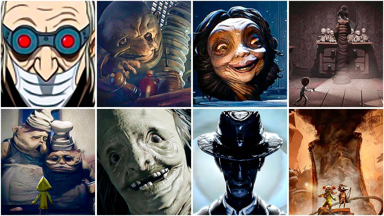 Little Nightmares 1,2,3 & Very Little Nightmares - All Bosses With