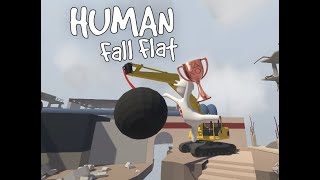 (Human Fall Flat trophy help) How to break the 4 walls in demolition without using gadgets