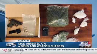 Man arrested in Gulfport on multiple drug and weapon charges