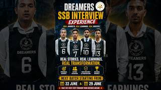 Dreamers SSB Interview Experience | #ssbinterview #ssbpreparation #ssb #nda #cds #afcat #afsb #nsb