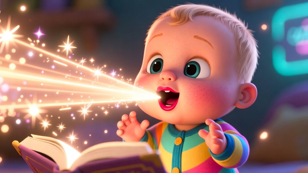 Learning Words Book 📘🧠 | Fun Word Learning Song for Kids | Preschool Educational Video