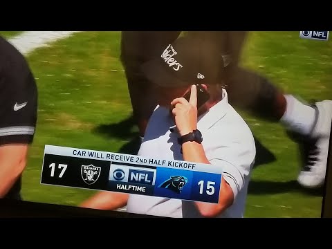 Las Vegas Raiders VS Panthers 1st Half Update