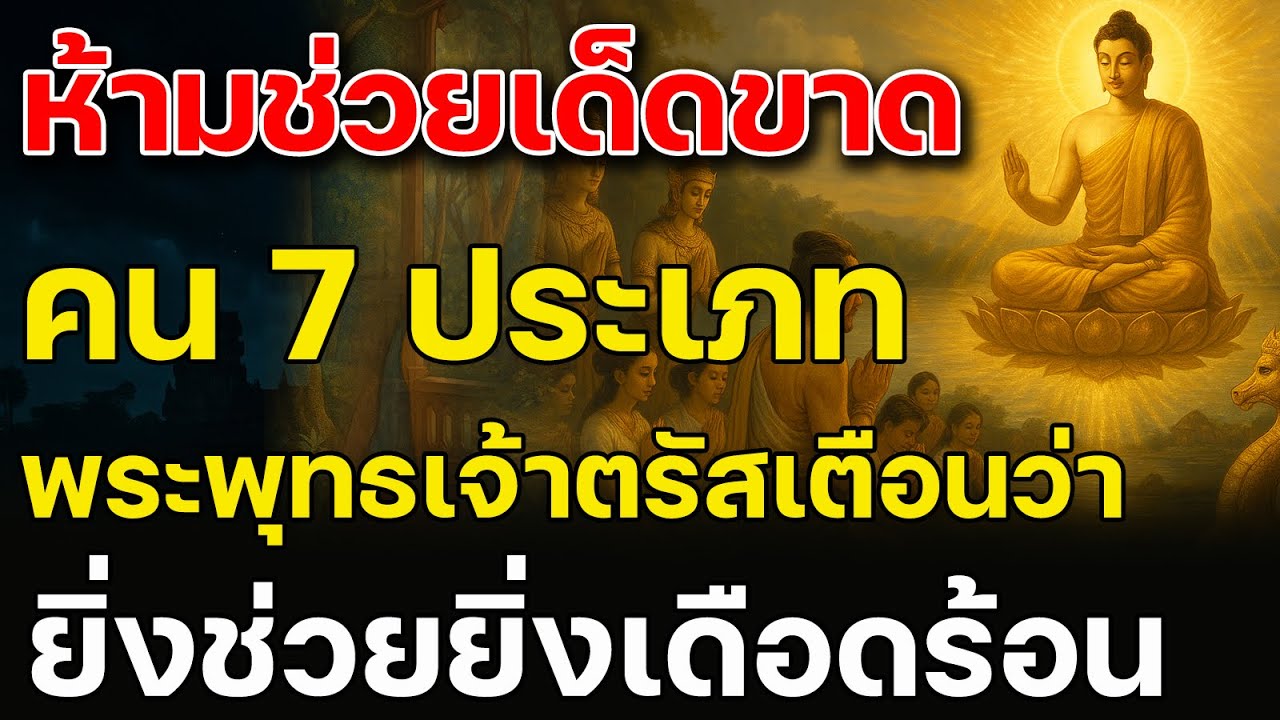 ห้ามช่วยเด็ดขาด พระพุทธเจ้าทรงตรัสไว้ว่า คน 7 ประเภท ที่ยิ่งช่วยยิ่งเดือดร้อน