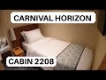 Carnival horizon cabin 2208 category 1a interior stateroom