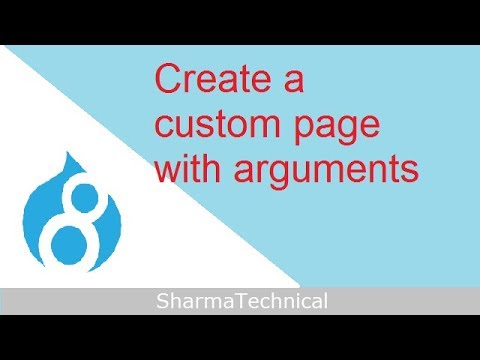 Create a custom page with arguments in drupal 8 | Drupal Module Development | in Hindi