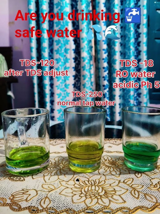 your drinking water 💦 🌊 TDS 100 to 200 PPM and Ph 6.5 to 8.5 best
