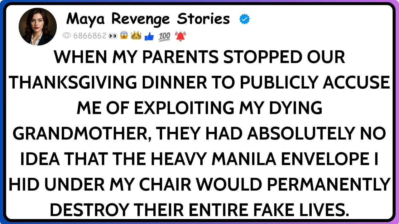 My Parents Called Me A Thief At Thanksgiving—Then I Opened My Envelope In Front Of 30 Relatives.