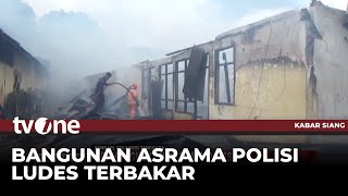 Kebakaran Hebat Melanda Bangunan Asrama Polisi  Tvone