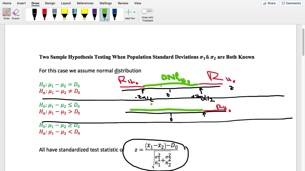 Two Sample Hypothesis Testing and Interval Estimation 3 Hypothesis ...