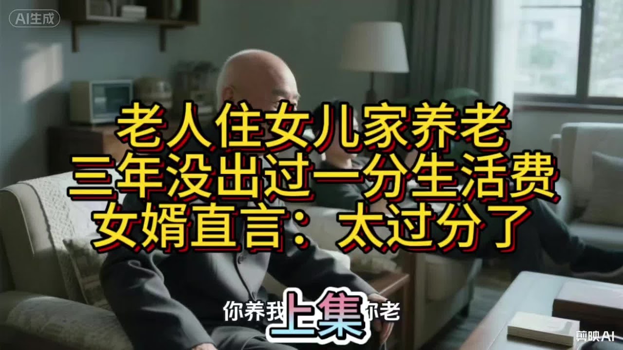 老人住女兒家三年沒給一分生活費，女婿直呼：太過分了！這算什么父子關系？ #家庭故事 #情感纠葛 #人生百态 #真实经历 #社会现象
