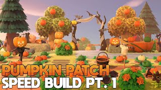Pumpkin Patch Speed Build! (Part 1) | Animal Crossing New Horizons