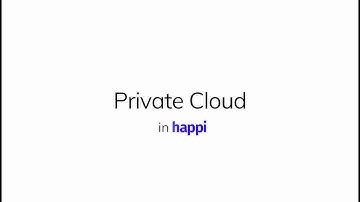 Happi Tutorial: Creating a Private Cloud