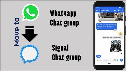How to move WhatsApp group chats to signal messaging app