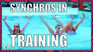 3 Synchronized Swimmers Get Trained for 