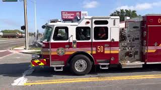 OCFRD Engine 50 and Medic 3 responding