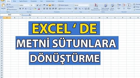 Excel Dersleri - Excel