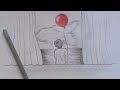 رسم منظر طبيعي سهل بالرصاص للمبتدئين خطوة بخطوه ابسط طريقه رسم بالرصاص