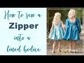 How to sew a zipper into a lined tank or sleeved bodice