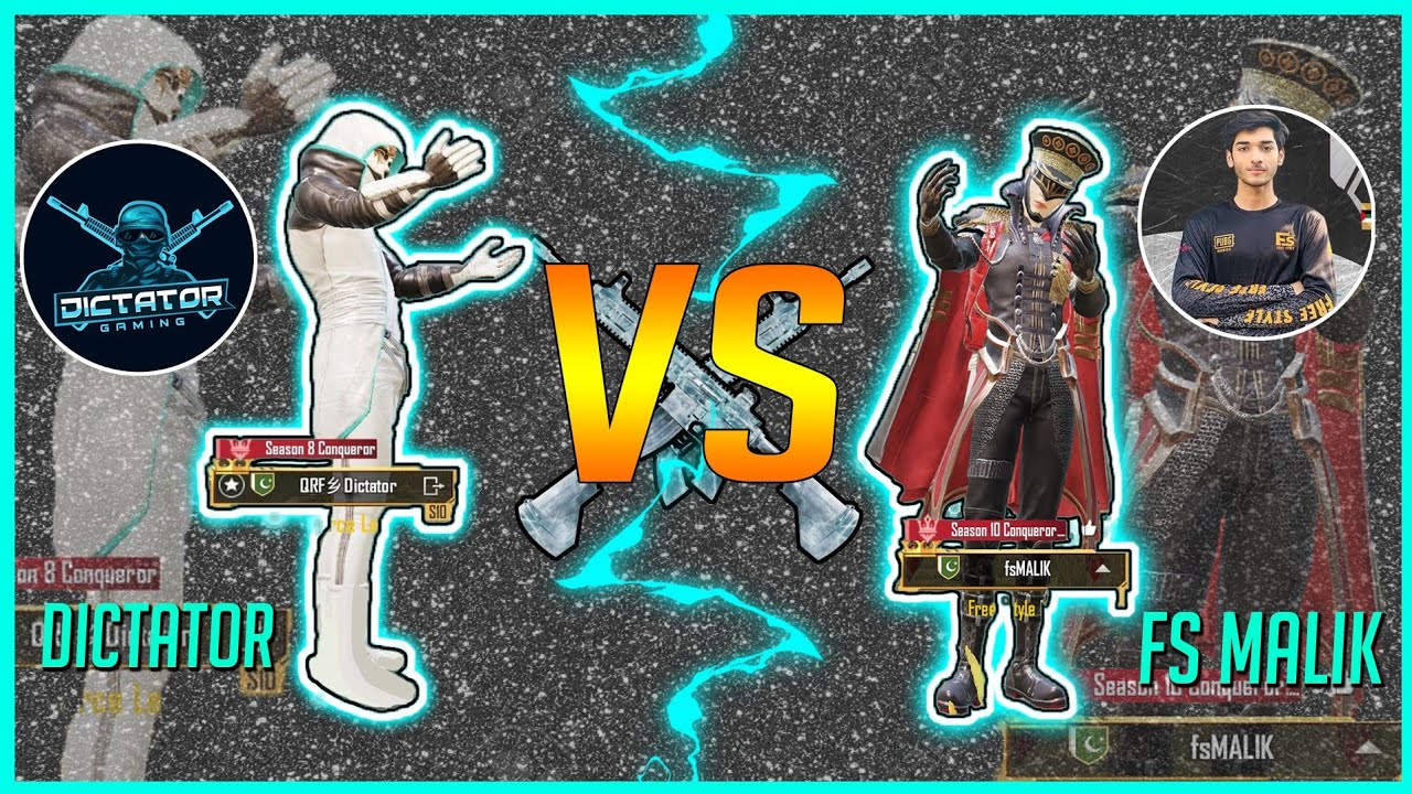 FS MALIK VS QRF DICTATOR | AR 1 vs 1 | Friendly TDM | Dictator Gaming