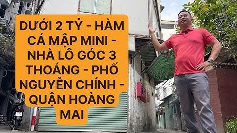 DƯỚI 2 TỶ : SỞ HỮU HÀM CÁ MẬP MINI - PHỐ NGUYỄN CHÍNH - QUẬN HOÀNG MAI - SẴN Ở BUÔN BÁN HẾT Ý