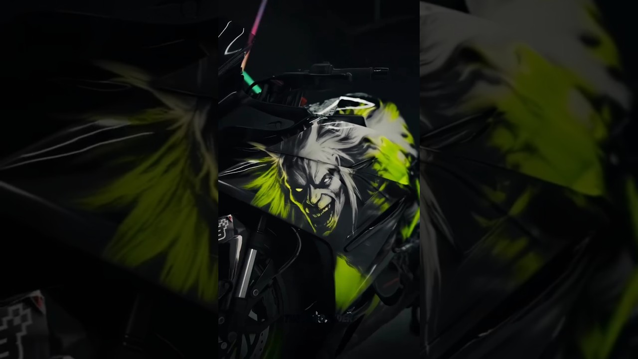 Green colour modified ktm RC 390 💚💥 joker printed Rc 390 🃏⚡ 