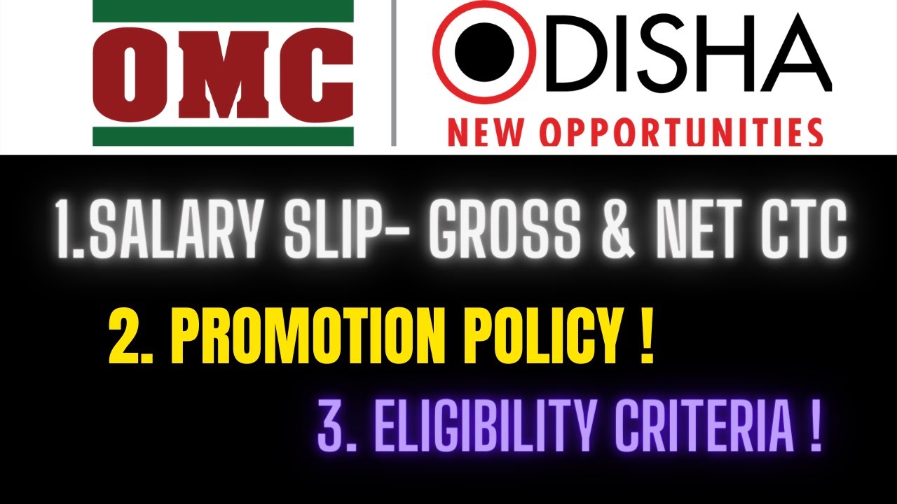OMC Salary Slip I Dy. Manager Finance I CTC I Promotion Policy I Freshers Opportunity