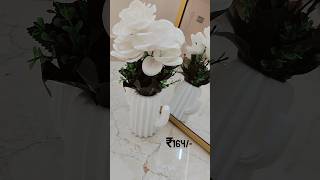 Cactus pot with roses/Pot with Flowers🫶🏻💐For Decor🌟#unboxing #decoration #shorts #trending #flowers