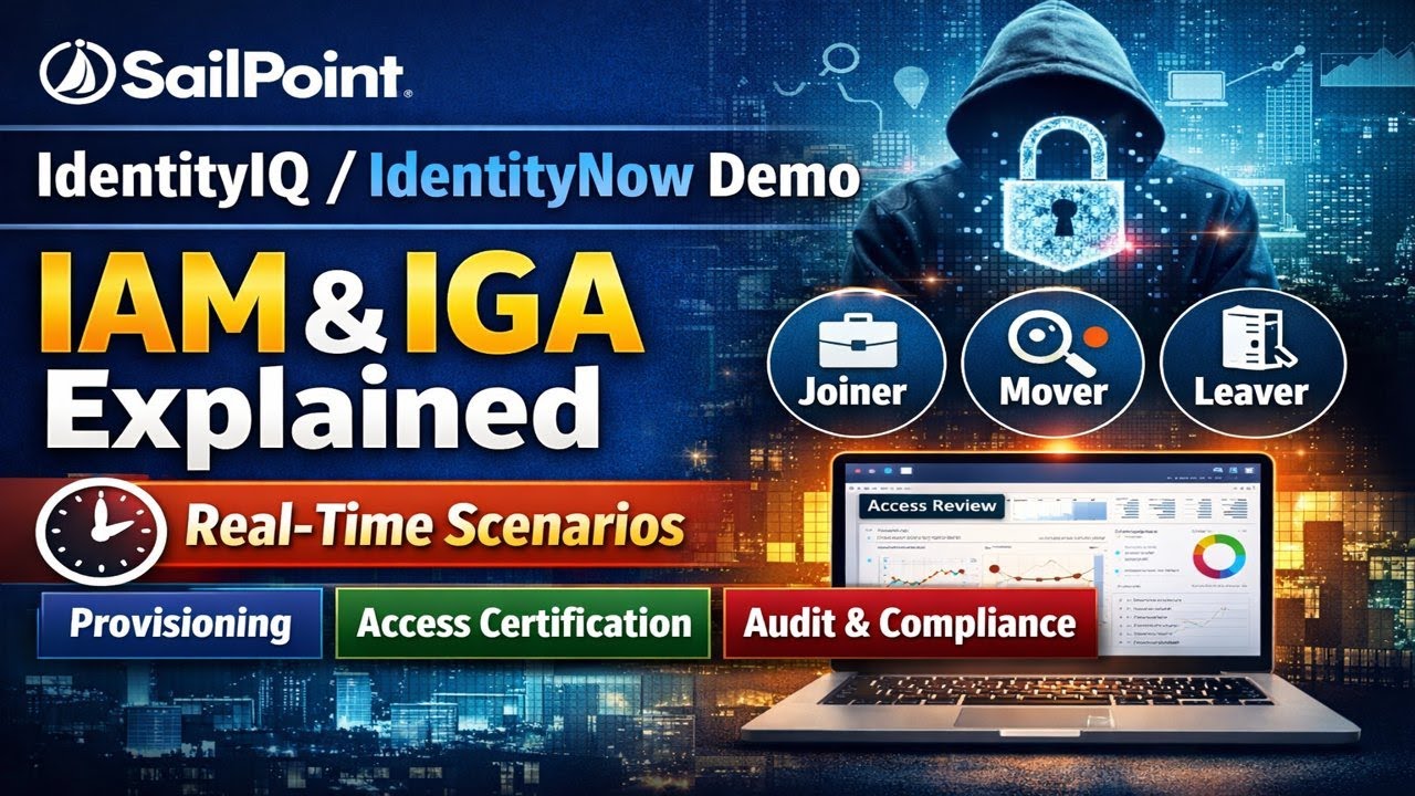 SailPoint IdentityIQ / IdentityNow Demo | IAM & IGA Explained with Real-Time Scenarios