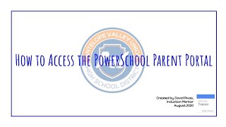 How to Access PowerSchool (Parent Portal)