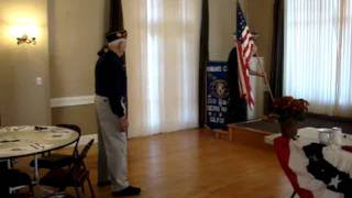 VFW Honor Guard Opens Kiwanis Vets' Day Meeting