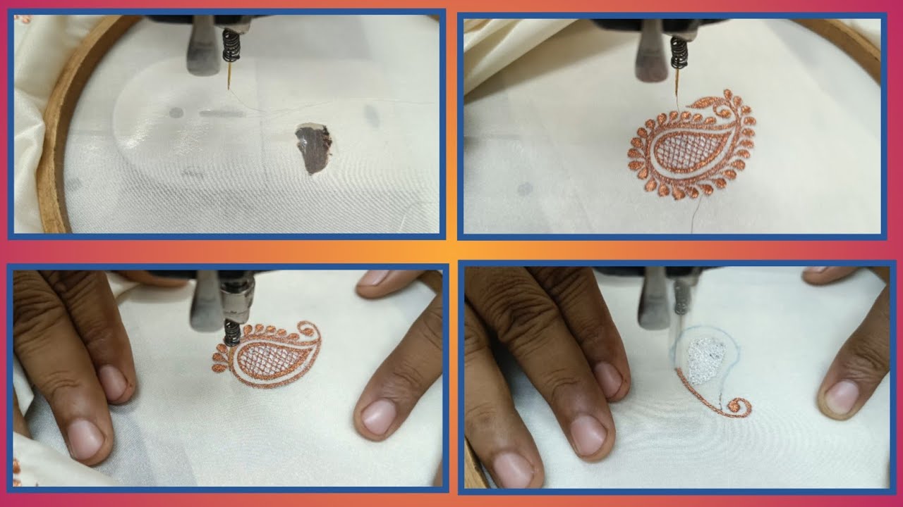 Damage Cloth Repair Embroidery || जले हुए कपड़े पर डिज़ाइन || Rizwan Embroidery