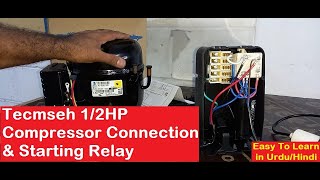 Tecumseh 1/2 HP Compressor Connection | Water Cooler Compressor Replace | In Urdu/Hindi