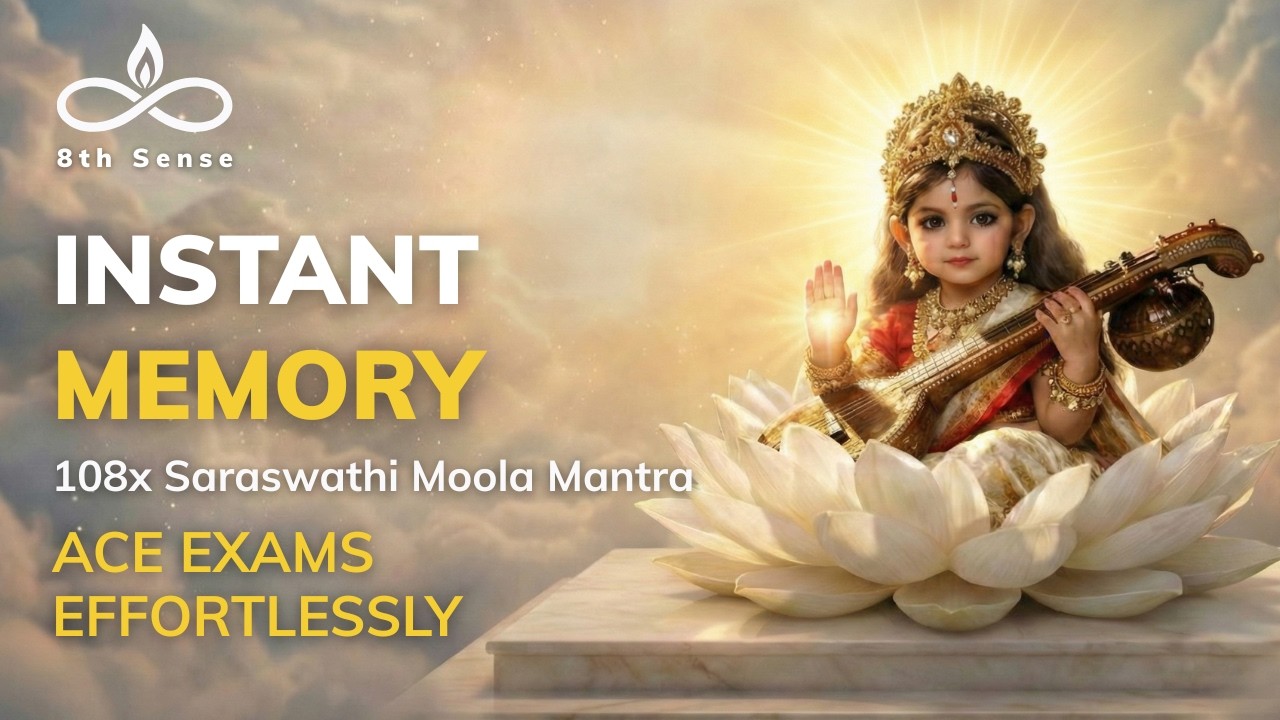 Best Mantra for Study & Memory | 108x Saraswathi Mantra for Exams & Focus | Ace Tests Effortlessly