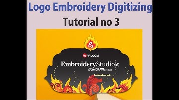 Logo Embroidery Digitizing/Export Logo Embroidery  Digitizing in Wilcom e2 Tutorial 3 in Hindi/Urdu