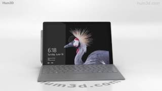 Microsoft Surface Pro (2017) Platinum 3D model by 3DModels.org screenshot 3